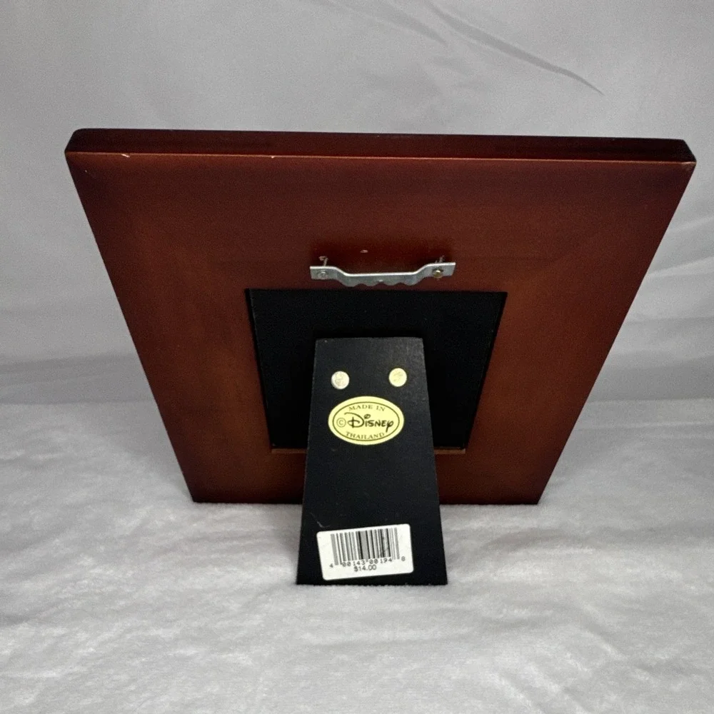Disney Mickey Mouse Icon Brown Wood Photo Frame Picture Frame, Approx. 6 inches.